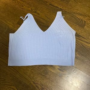 Shein Blue Knit Tank Top 3XL